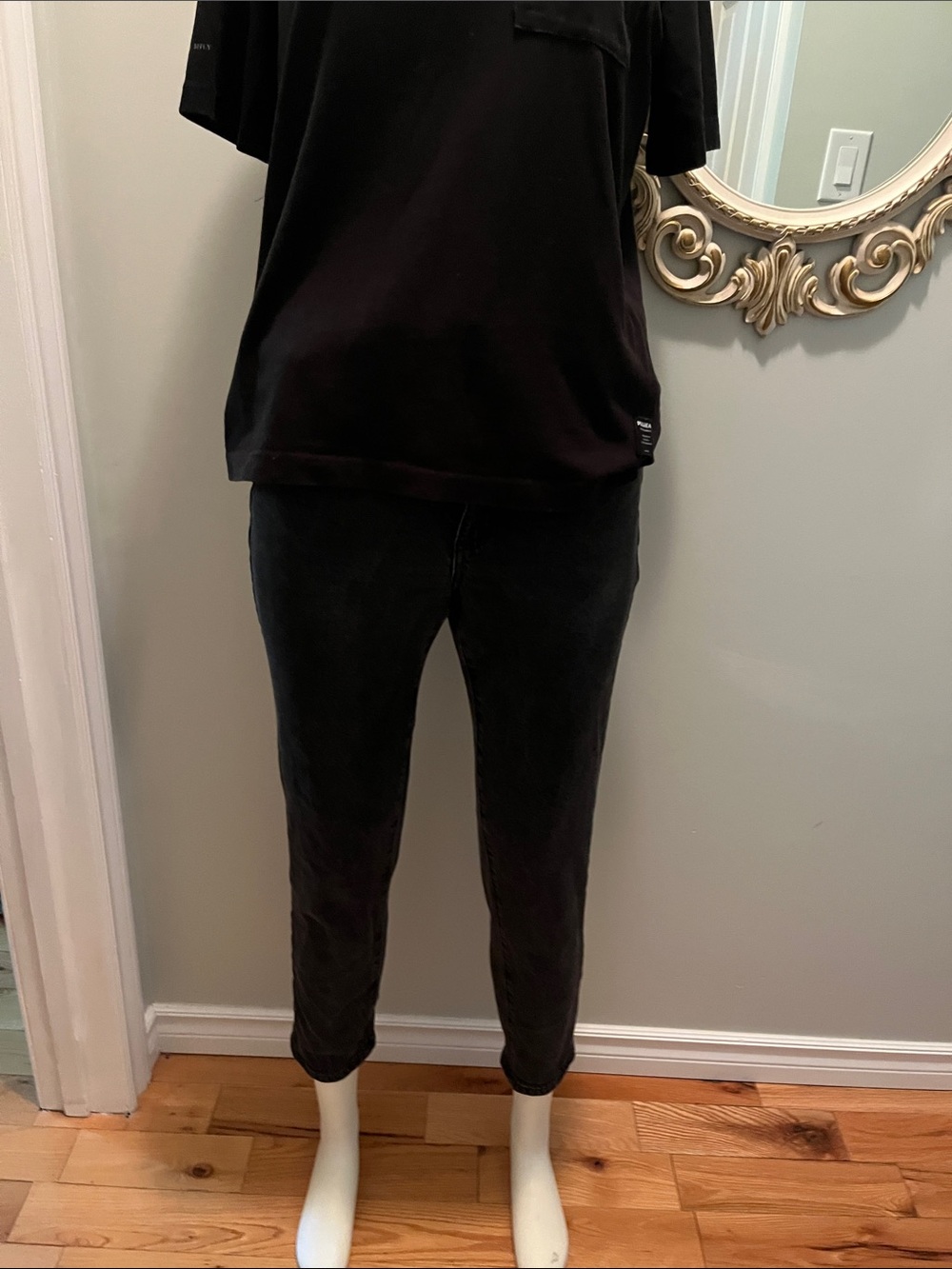 Garage Black Ankle Crop Jeans